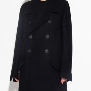 Rick Owens Women's Double-Breasted Wool Coat IT 44